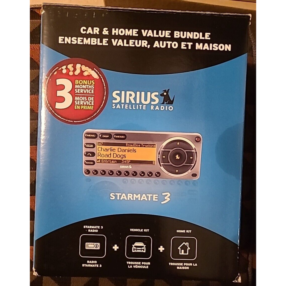 Sirius Starmate 3 Radio Vehicle Kit & Home Kit